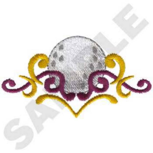 Picture of Golf Scroll Machine Embroidery Design