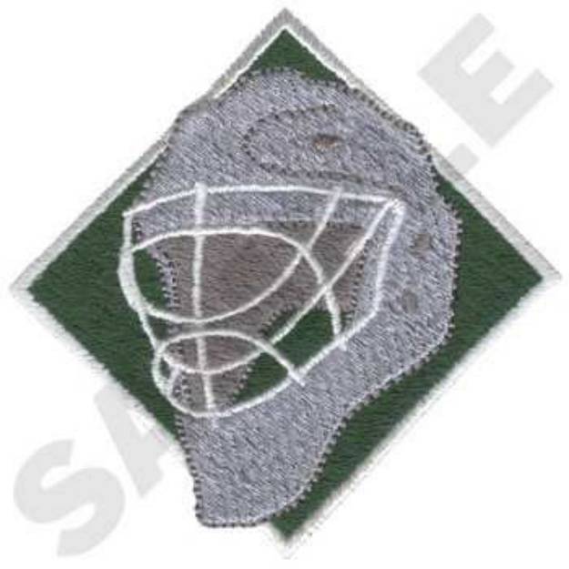 Picture of Hockey Goalie Machine Embroidery Design