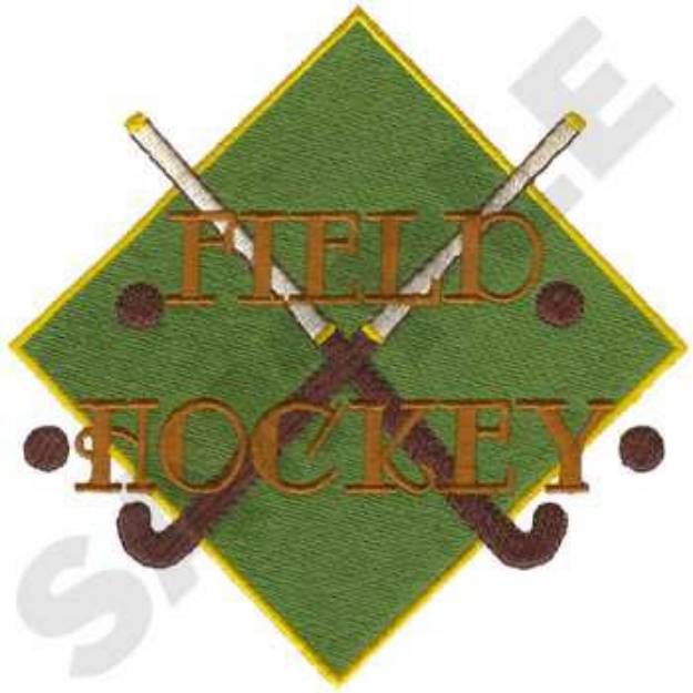 Picture of Field Hockey Machine Embroidery Design