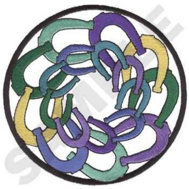 Picture of Horseshoes Machine Embroidery Design