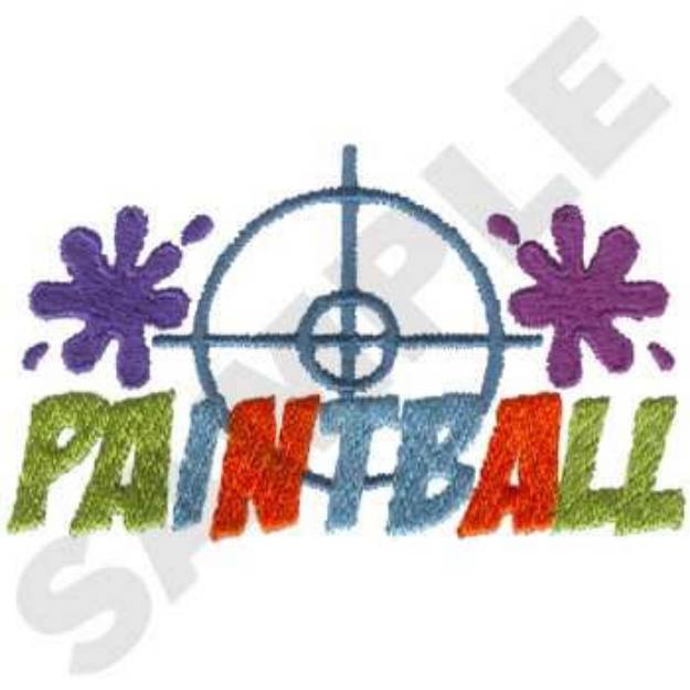 Picture of Paintball Machine Embroidery Design