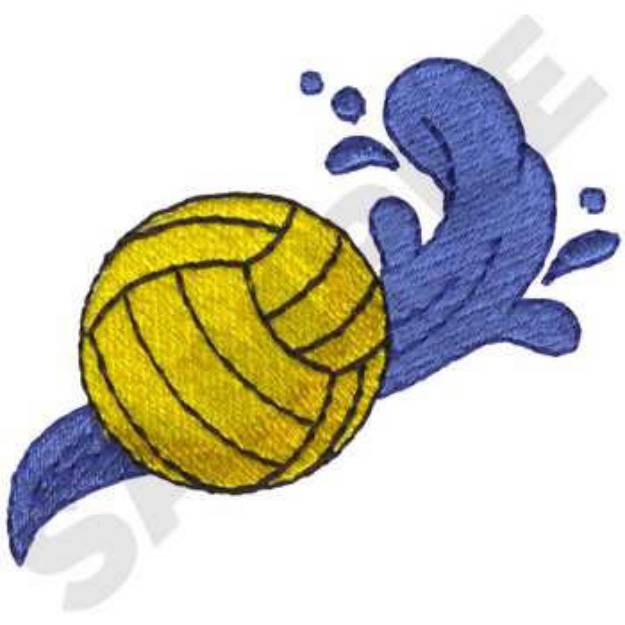 Picture of Water Polo Machine Embroidery Design