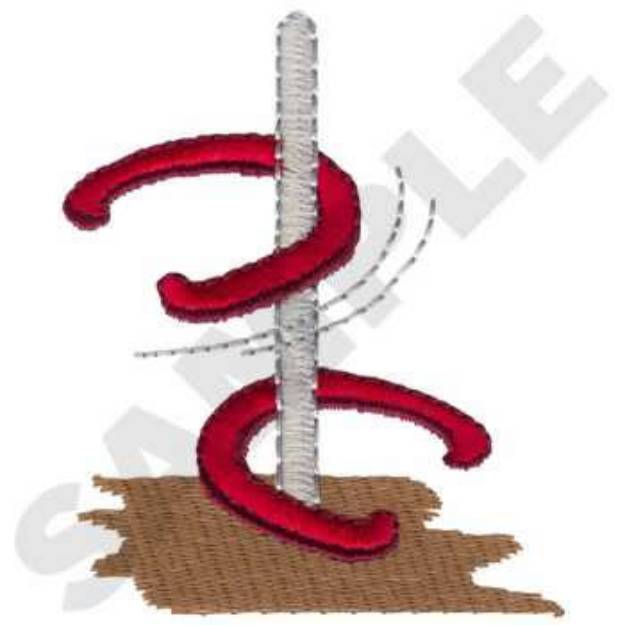 Picture of Horseshoes Machine Embroidery Design