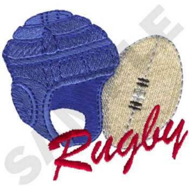 Picture of Rugby Machine Embroidery Design