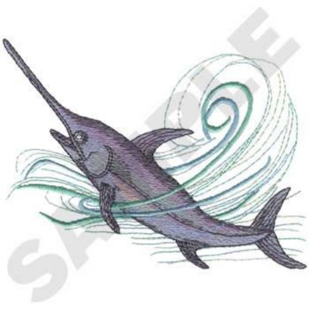 Picture of Marlin Machine Embroidery Design