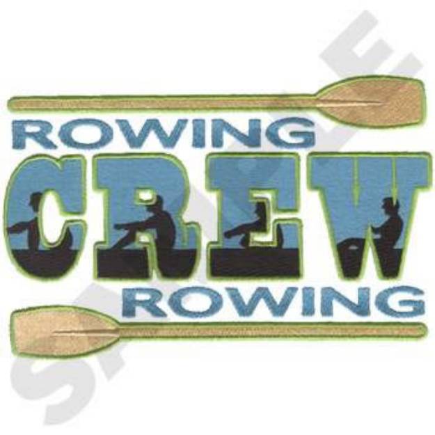 Picture of Rowing Crew Machine Embroidery Design