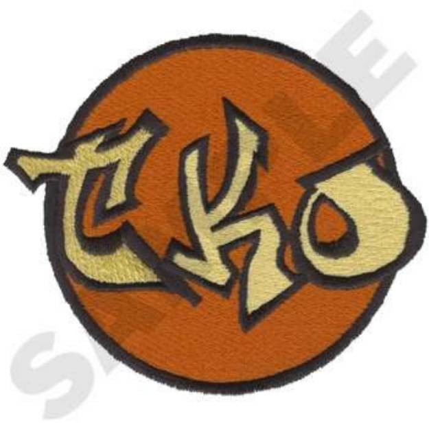 Picture of Technical Knockout Machine Embroidery Design