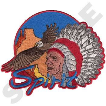 Indian Chief Machine Embroidery Design