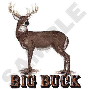Big Buck Machine Embroidery Design