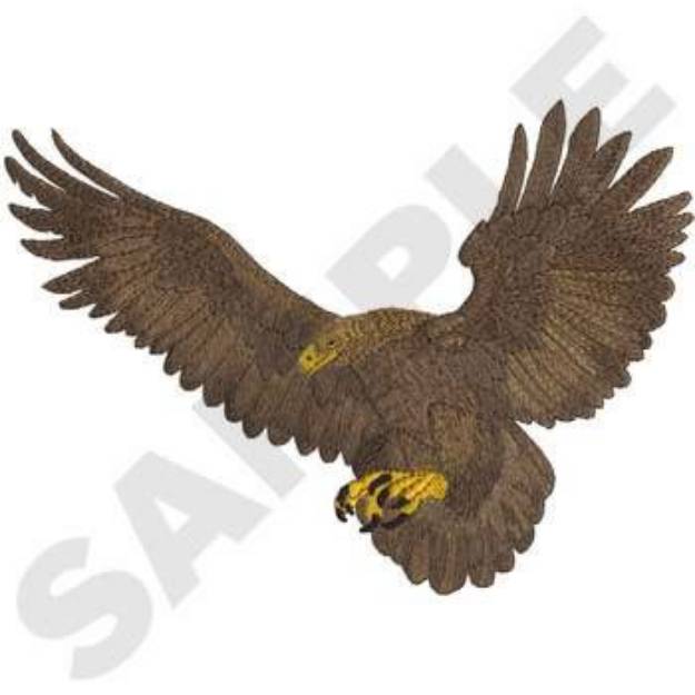 Picture of Golden Eagle Machine Embroidery Design