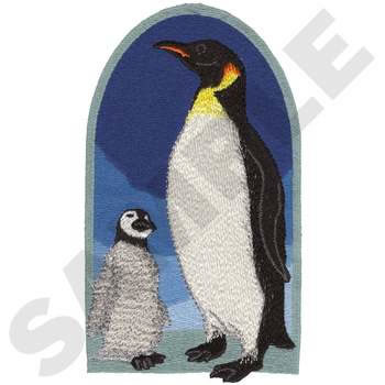 Penguins Machine Embroidery Design