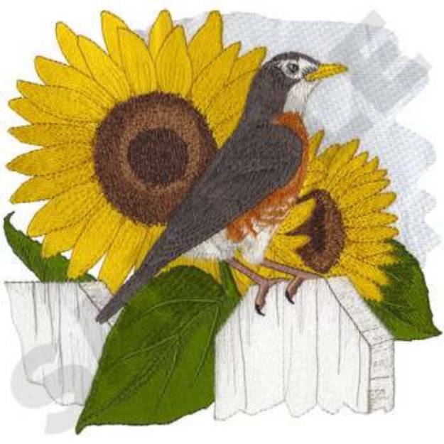 Picture of Robin Machine Embroidery Design