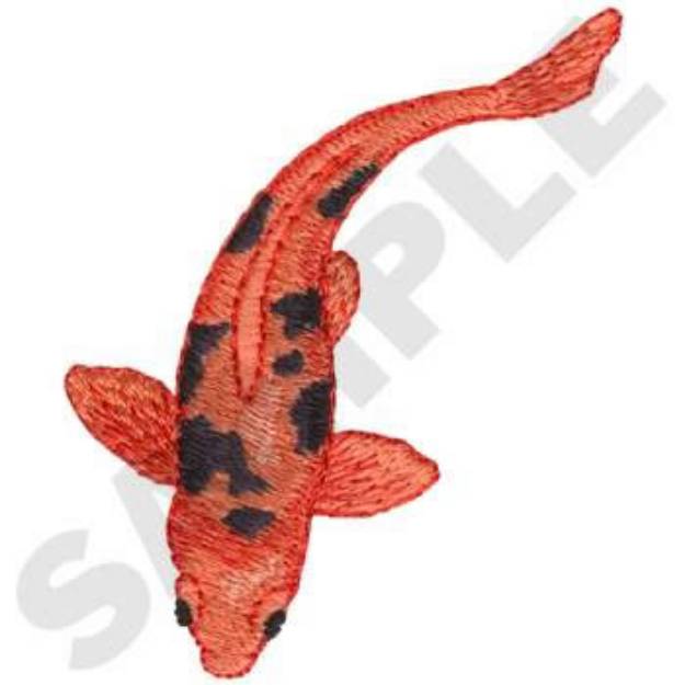 Picture of Koi Fish Machine Embroidery Design