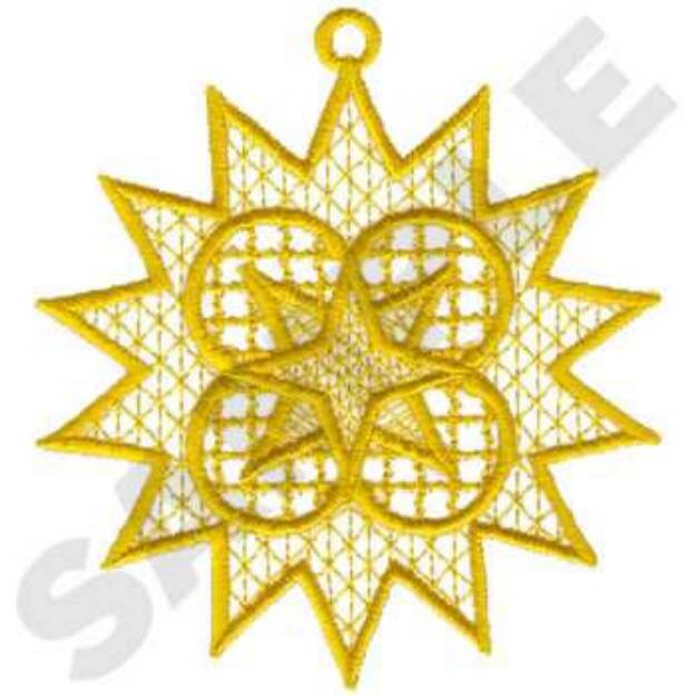 Picture of Lace Star Machine Embroidery Design