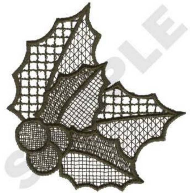 Picture of Lace Holly Machine Embroidery Design