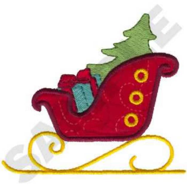 Picture of Sleigh Machine Embroidery Design