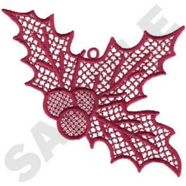 Picture of Lace Holly Machine Embroidery Design