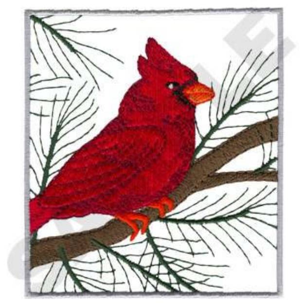 Picture of Cardinal Machine Embroidery Design