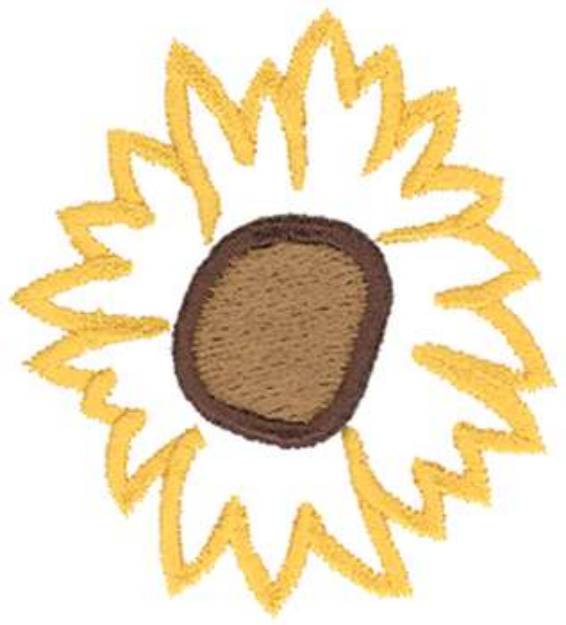 Picture of 3D Sunflower Machine Embroidery Design