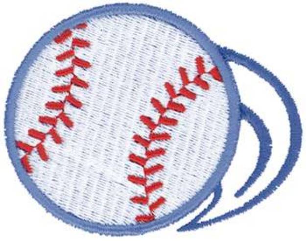 Picture of Softball Logo Machine Embroidery Design