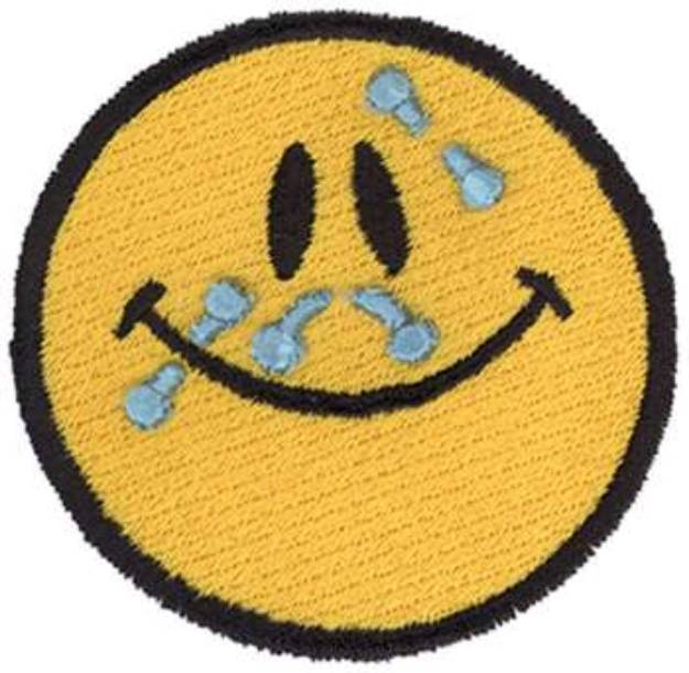 Picture of 3D Pierced Smiley Machine Embroidery Design