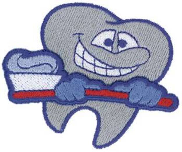 Picture of 3D Dentist Logo Machine Embroidery Design