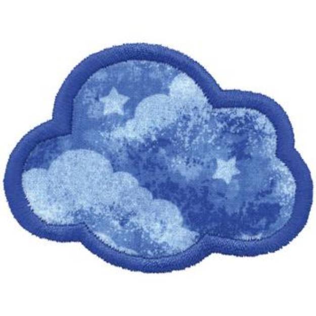 Picture of Cloud Applique Machine Embroidery Design
