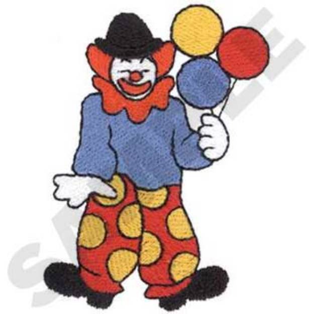 Picture of Clown Machine Embroidery Design