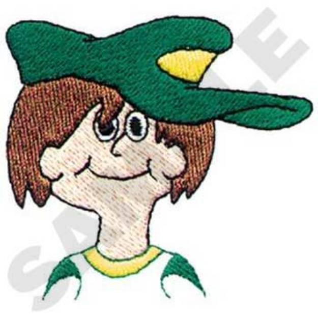 Picture of Boy With Cap Machine Embroidery Design