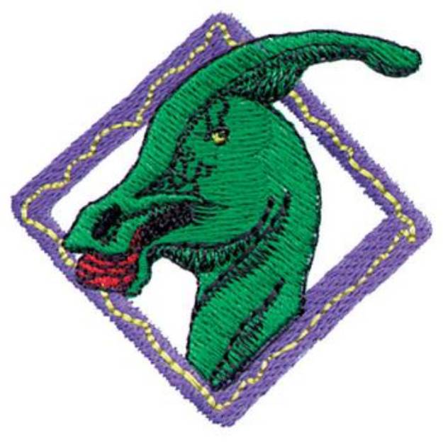 Picture of Parasaur Head Machine Embroidery Design