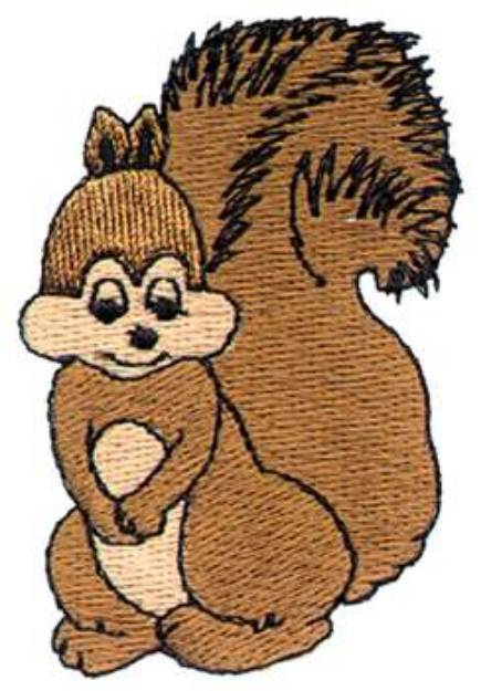 Picture of Squirrel Machine Embroidery Design