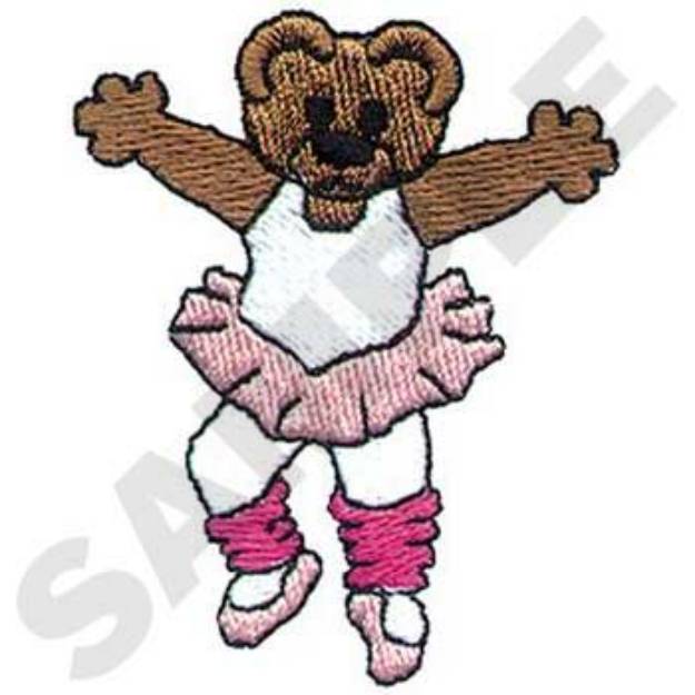 Picture of Ballerina Bear Machine Embroidery Design