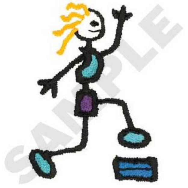 Picture of Aerobics Machine Embroidery Design