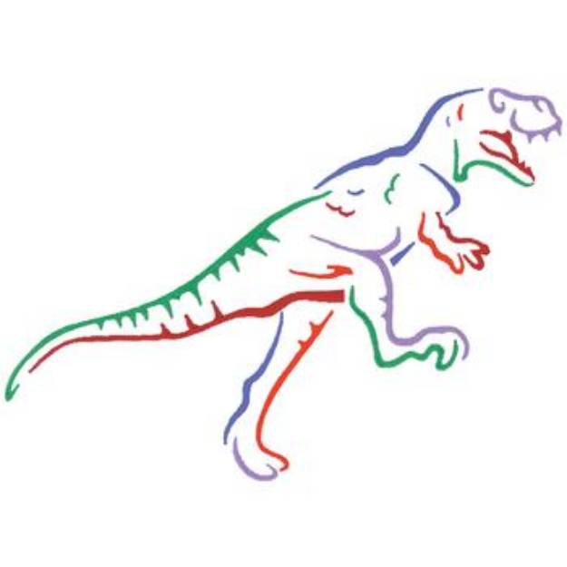 Picture of Trex Outline Machine Embroidery Design