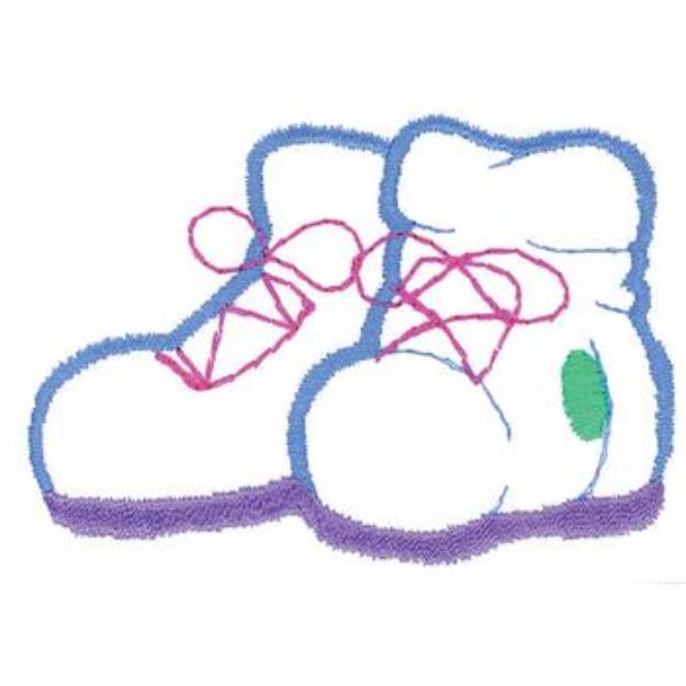 Picture of Baby Shoes Machine Embroidery Design