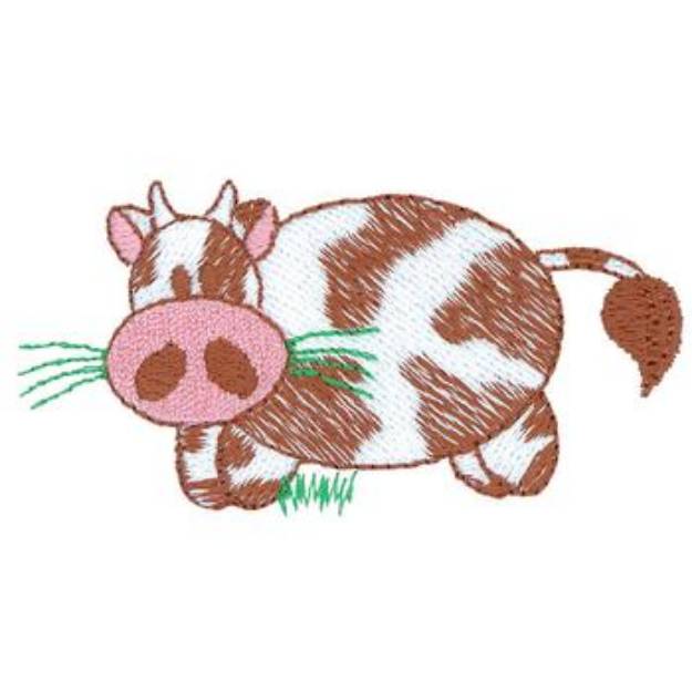 Picture of Cow Machine Embroidery Design