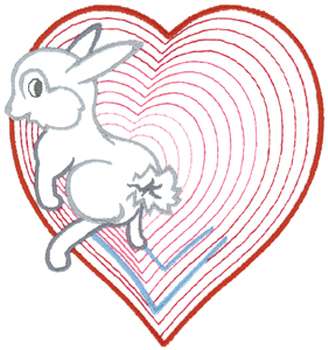 Bunny Hopping Machine Embroidery Design