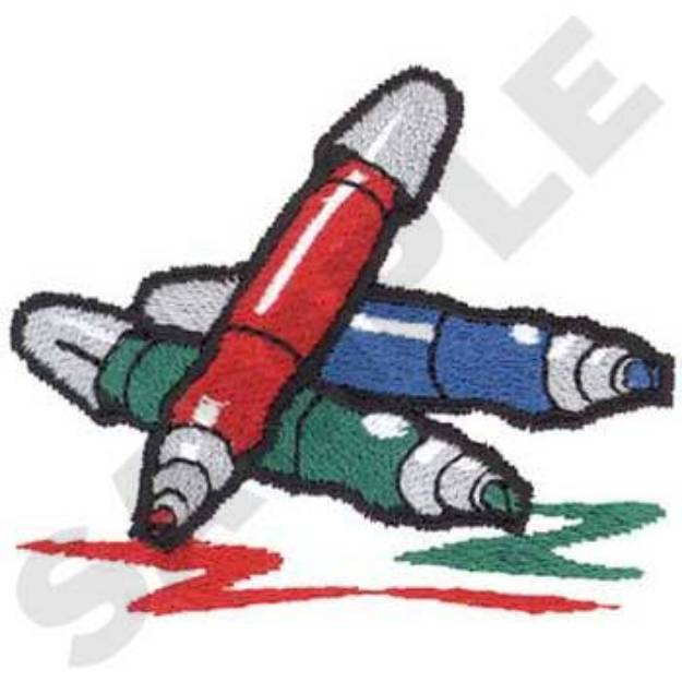 Picture of Markers Machine Embroidery Design