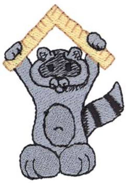 Picture of Raccoon Machine Embroidery Design