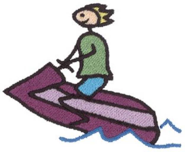 Picture of Personal Watercraft Machine Embroidery Design