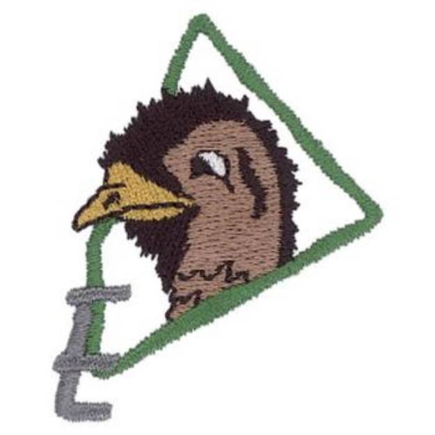 Picture of E Is Fo Emu Machine Embroidery Design