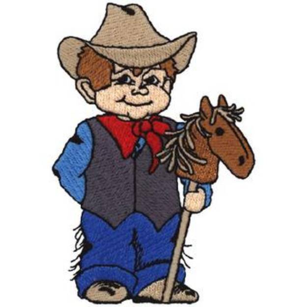 Picture of Cowboy Machine Embroidery Design