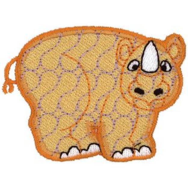 Picture of Rhino Machine Embroidery Design