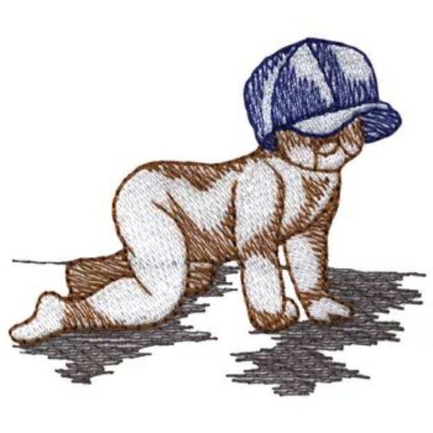 Picture of Baseball Baby Machine Embroidery Design