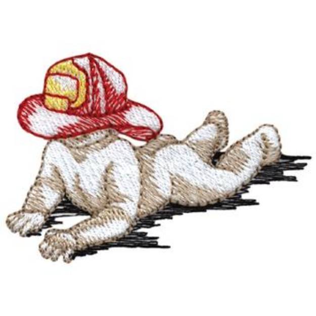 Picture of Baby Firefighter Machine Embroidery Design