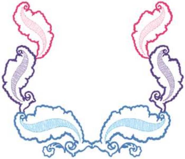 Picture of Scroll Wreath Machine Embroidery Design