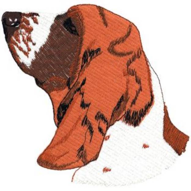 Picture of Basset Hound Machine Embroidery Design