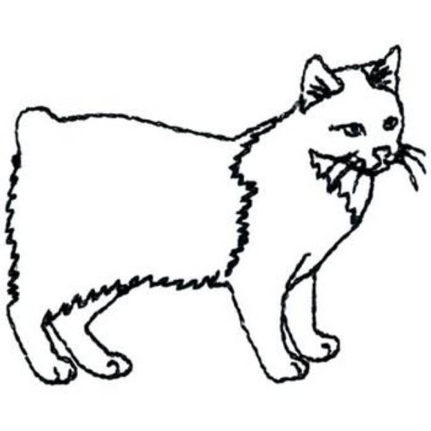 Picture of Manx Outline Machine Embroidery Design