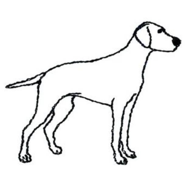 Picture of Pointer Outline Machine Embroidery Design