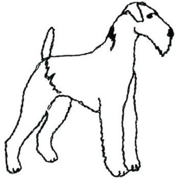 Picture of Airdale Outline Machine Embroidery Design